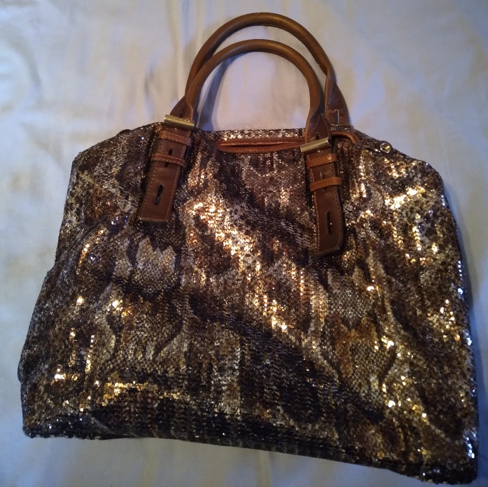 Jimmy Choo leather tote bag